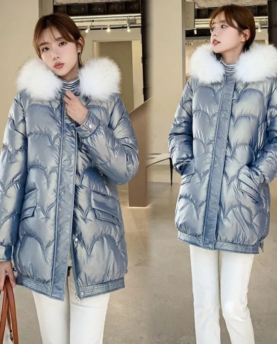 glossy winter jacket