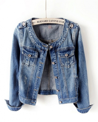 ladies denim jacket long
