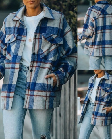 plaid shirt jacket plus size