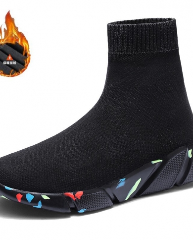 חדש uni אופנה נעלי ספורט נשים מגפיים גרביים לנשימה קלאסיקות נשים נעלי להחליק על נעלי ספורט קזואל נשים באיכות גבוהה
