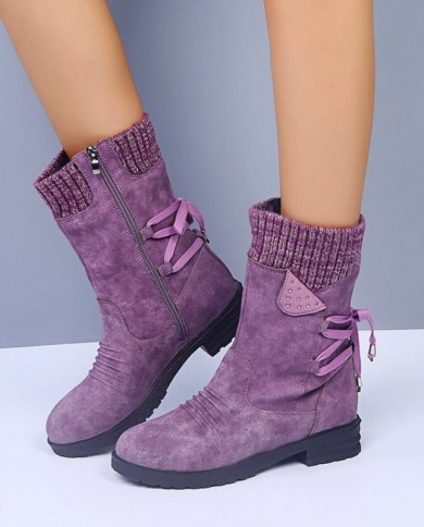 Fashion Thigh High Snow Boots Shoes 