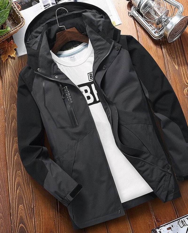 mens casual waterproof jacket