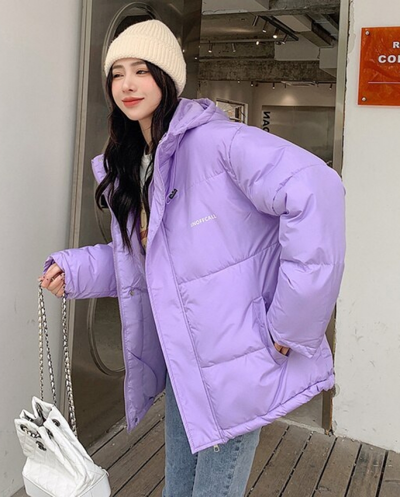 Dual Color Winter Short Cotton Padded Jacket For Women