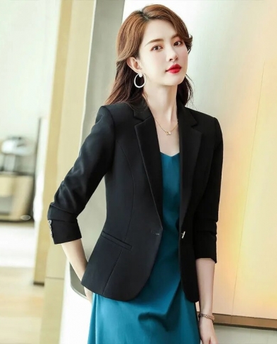 2023 New Autumn Women Blazer Suit Jacket Long Sleeve Female Work Office Lady  Suit Coat Slim Business Female Blazers Coat