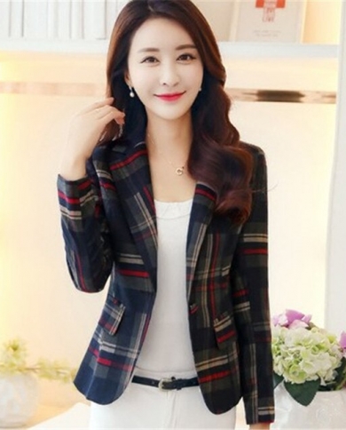 Women's Suits 2023 Fashion Spring Autumn Blazer Korean Long Sleeve Casual  Suit Jacket Female Office Elegant Lady Tops