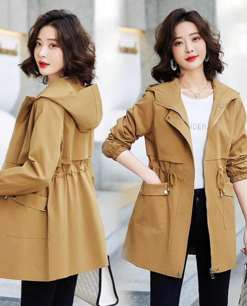 nsendm Womens Coat Adult Female Clothes Jacket with Zippers Coat