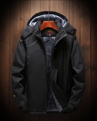Winter Waterproof Fleece Jacket Men 