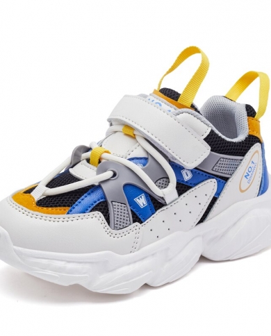 נעלי ילדים חדשות בנות בנים נעלי קזואל אופנה colorblock נושם עור רך נעלי ספורט להחלקה לילדים ריצה