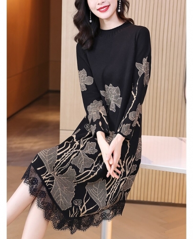 Women Elegant Bodycon Warm Wool 