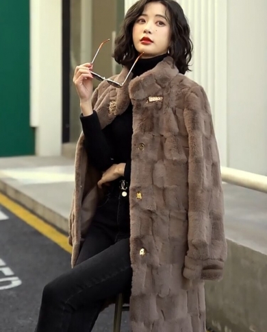 Vigojany Winter Furry Faux Fur Coat For 
