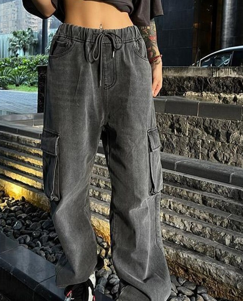 Vintage Cargo Pants Harajuku Y2K Baggy Jeans Cute Cargo Pants