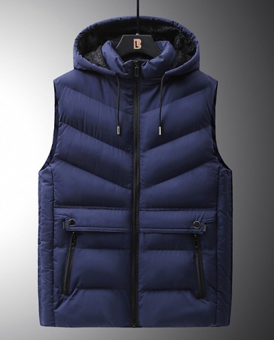 Vest Mens Winter Casual Outerwear Warm 