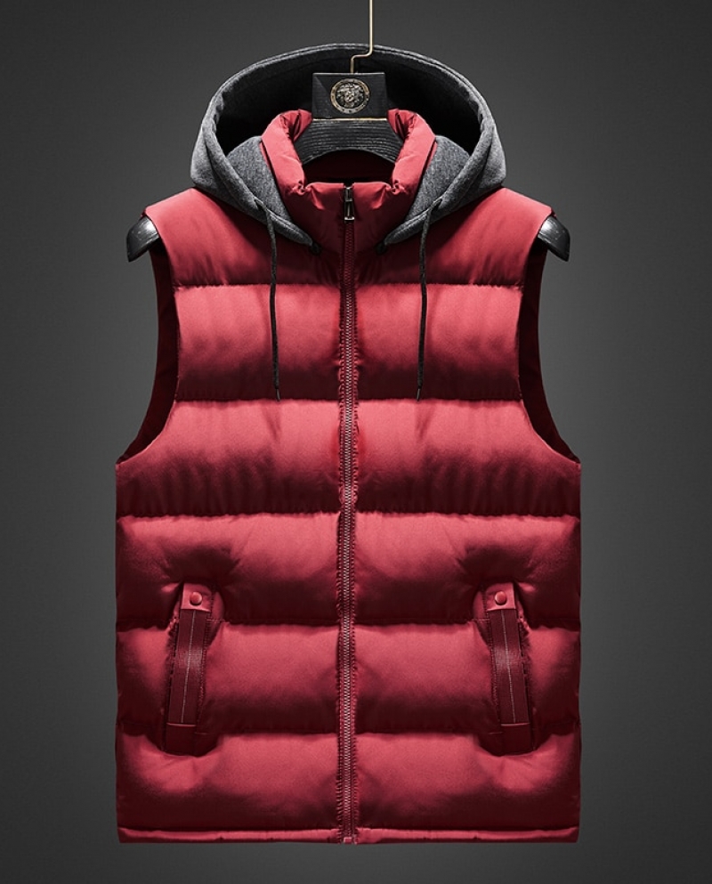 Hooded Vests Autumn Men Sleeveless 