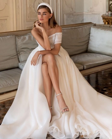 strapless open back dress TARA Wedding Formal Dress