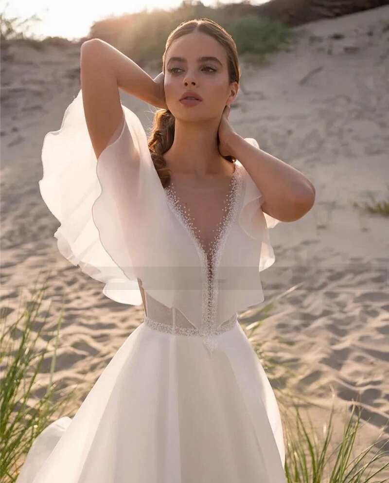 Batwing wedding dress sale