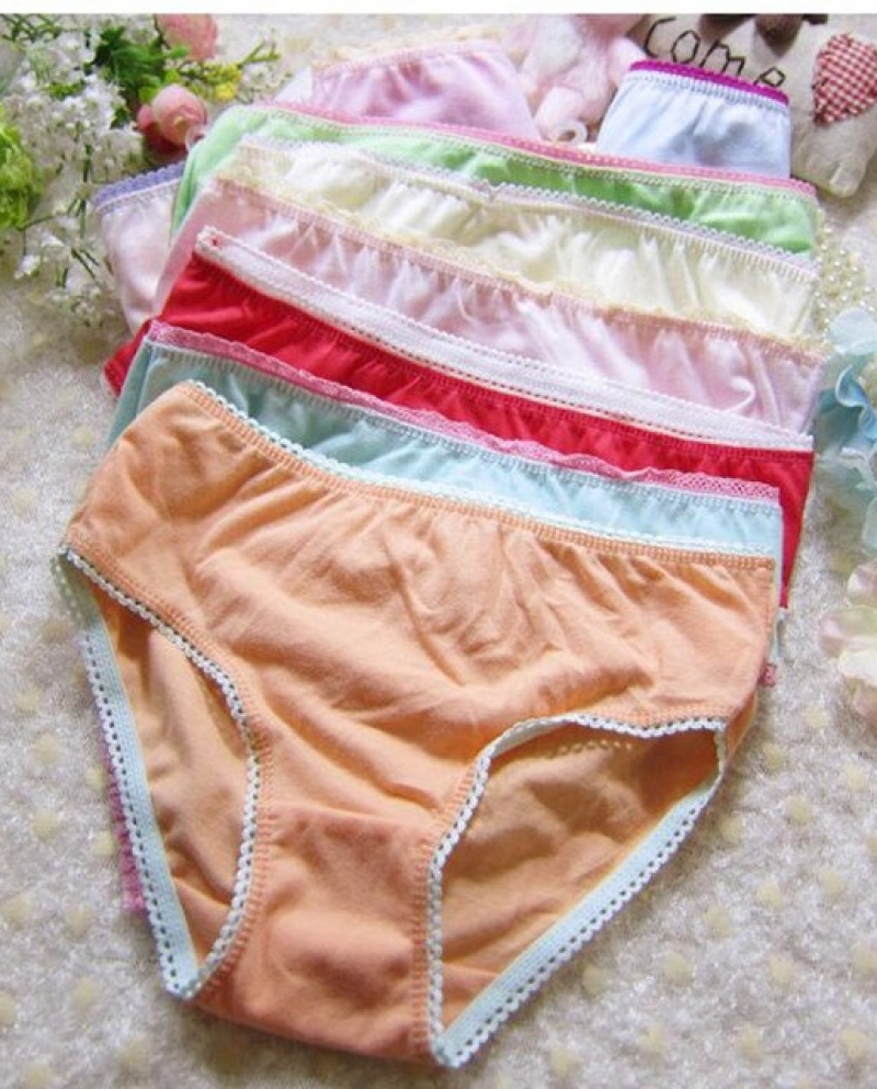 12pclot Baby Girls Underwear Cotton Panties Kids Short Briefs