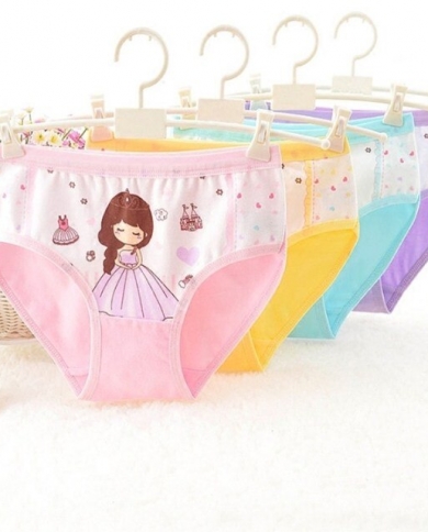 6pcslot Girls Briefs Kids Cotton Underwear Panties Baby Suit 2  10yearspanties Color Mix Kid Size 7