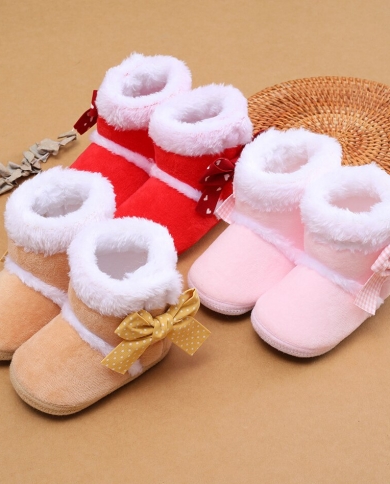 מגפי שלג חמים חורף תינוק בן יומו נעלי תינוק נגד החלקה לתינוקות בנים נעלי נעליים חמות נעלי נעליים חמות נעלי סולייה רכות 0