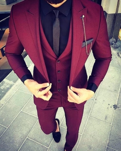 Red suits for deals prom