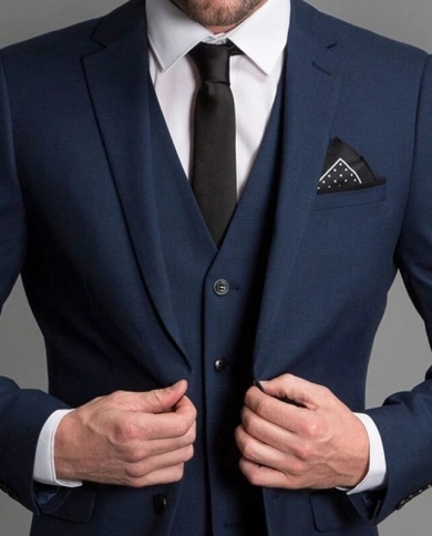 Navy blue slim fit prom clearance suits