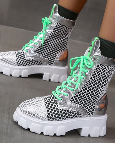 2022 Autumn Winter New Couple Socks Shoes Women Thick-soled Casual Large  Size Net Red Knitted Short Boots Women Botas De Mujer