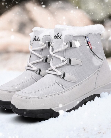 Waterproof Winter Boots Women Platform 