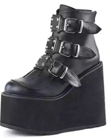 Luxury Brand Winter Buckle Ankel Boots 