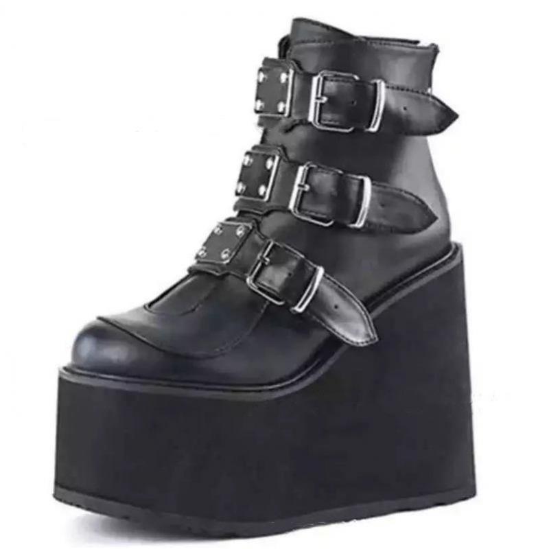 Luxury Brand Winter Buckle Ankel Boots 
