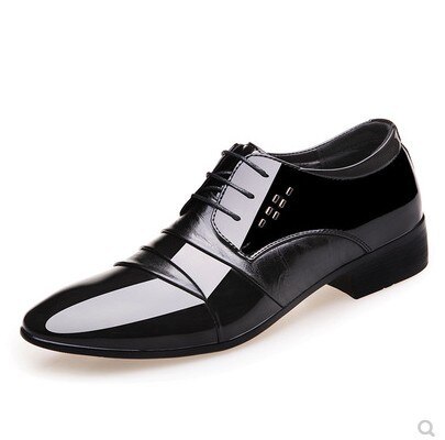 Dress Casual Shoes Men Leather Business 