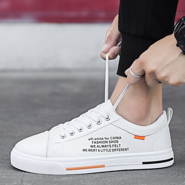 Men Casual Canvas Shoe Flat Bottom 