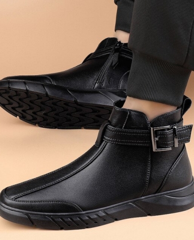 winter mens slip on boots