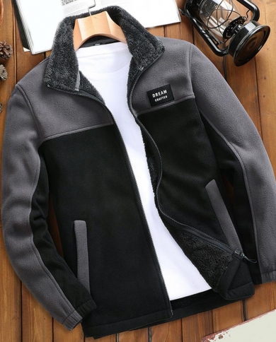 Winter Jacket Men Thicken Fleece Jackets Male Streetwear