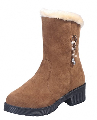 Thicken Warm Plush Snow Boots Women 