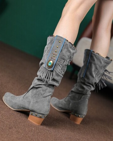 womens low heel slouch boots