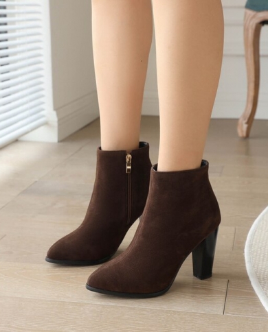 womens ankle boots small heel