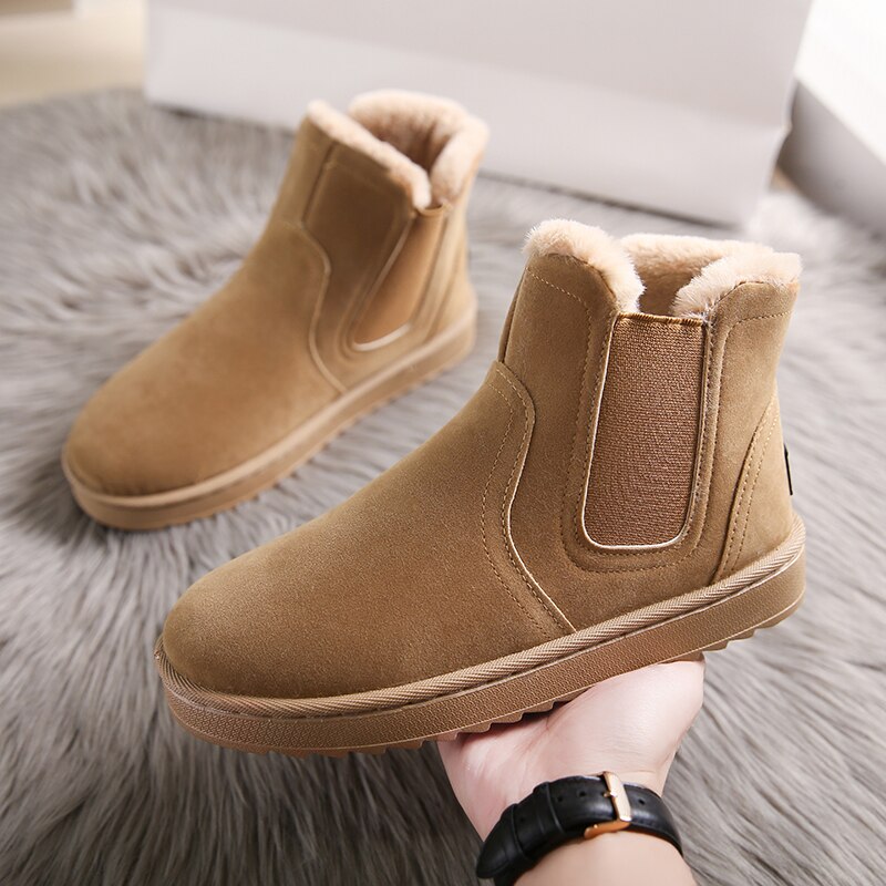 Women Snow Boots Warm Plush Slipon 