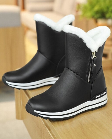 womens ankle snow boots with fur