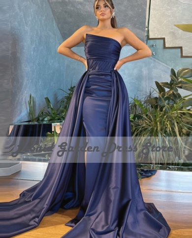 Cotton Bateau Mermaid Formal Dress With Slit Cotton Bateau Mermaid Formal Dress With Slit
