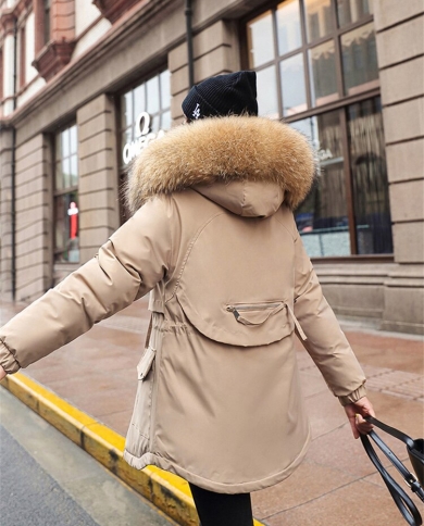 Khaki parka with hotsell pink fur hood