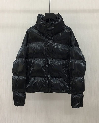 Cotton Jacket Glitter Women Winter 