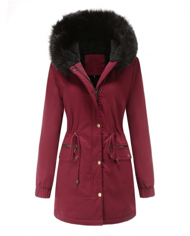 Wine red sale women's coat