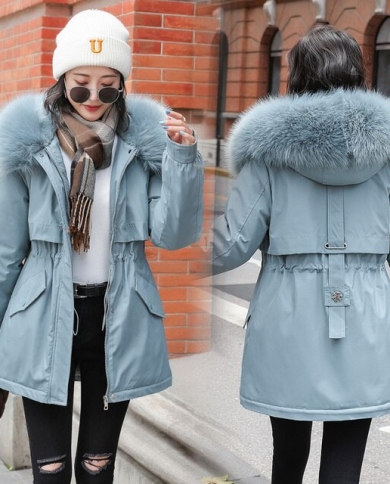 Winter Jackets For Women 2023 Snow Parkas Trendy Long Puffer Jacket Plus  Size Cute Warm Trench Coats With Fur Hood