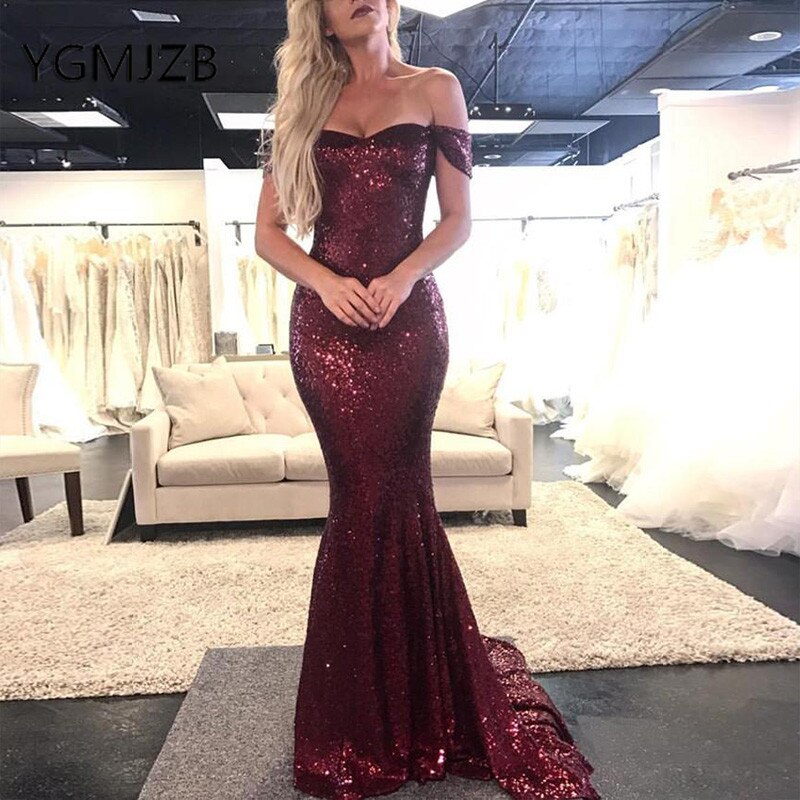 Sparkly Sequined Prom Dresses Long Mermaid Sweetheart Off Shoulder Evening Dress Women Formal Dress Party Gown Gala Jur Color Silver US Size 18W Sparkly Sequined Prom Dresses Long Mermaid Sweetheart Off Shoulder Evening Dress Women Formal Dress Party Gown Gala Jur Color Silver US Size 18W