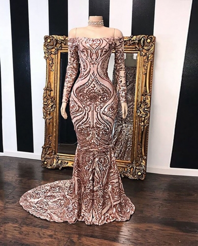green emerald velvet dress Simple Sexy Mermaid Glitter Black Girls Slay Elegant Party Women Long –  bridalsew main image 1