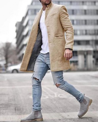 Mens overcoat hot sale with jeans