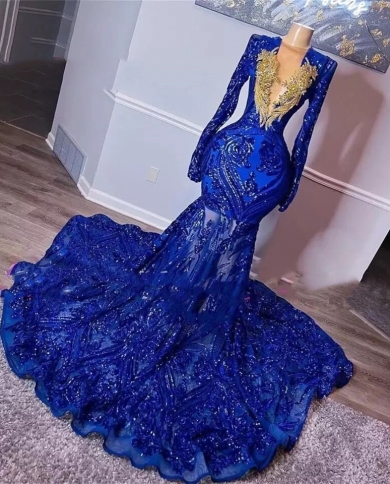 Luxury Champagne Gold Beaded Long Mermaid Sparkle 2020 Prom Dresses, New Arival Prom Dresses Luxury Champagne Gold Beaded Long Mermaid Sparkle 2020 Prom Dresses, New Arival Prom Dresses
