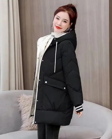 Winter Jacket 2023 New Women Warm Parka Thick Cotton Coat Loose