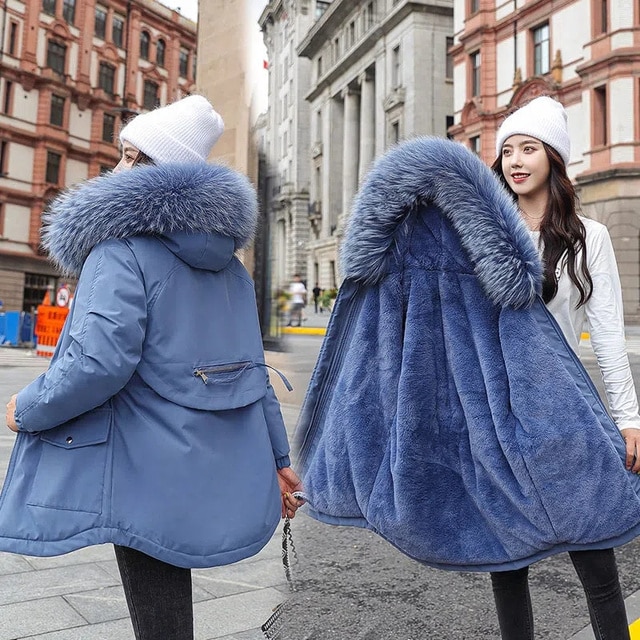 2022 New Winter Jackets Women Long Coat 