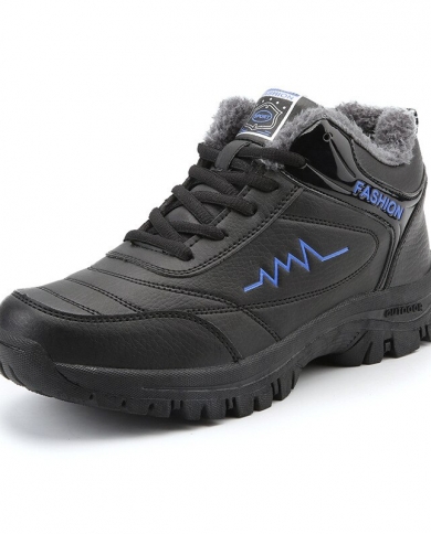 Men Winter Snow Boots Plush Ankle Boots 