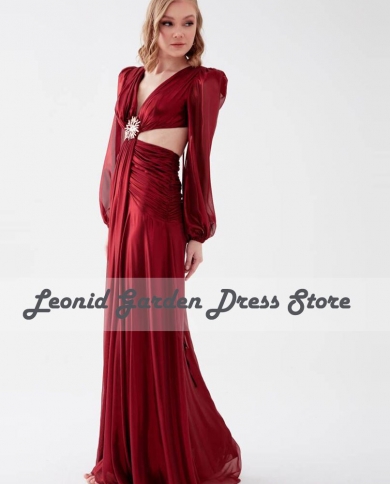 Colorful Celebrity Dresses Chiffon With Feathers A-line Formal Evening Gowns